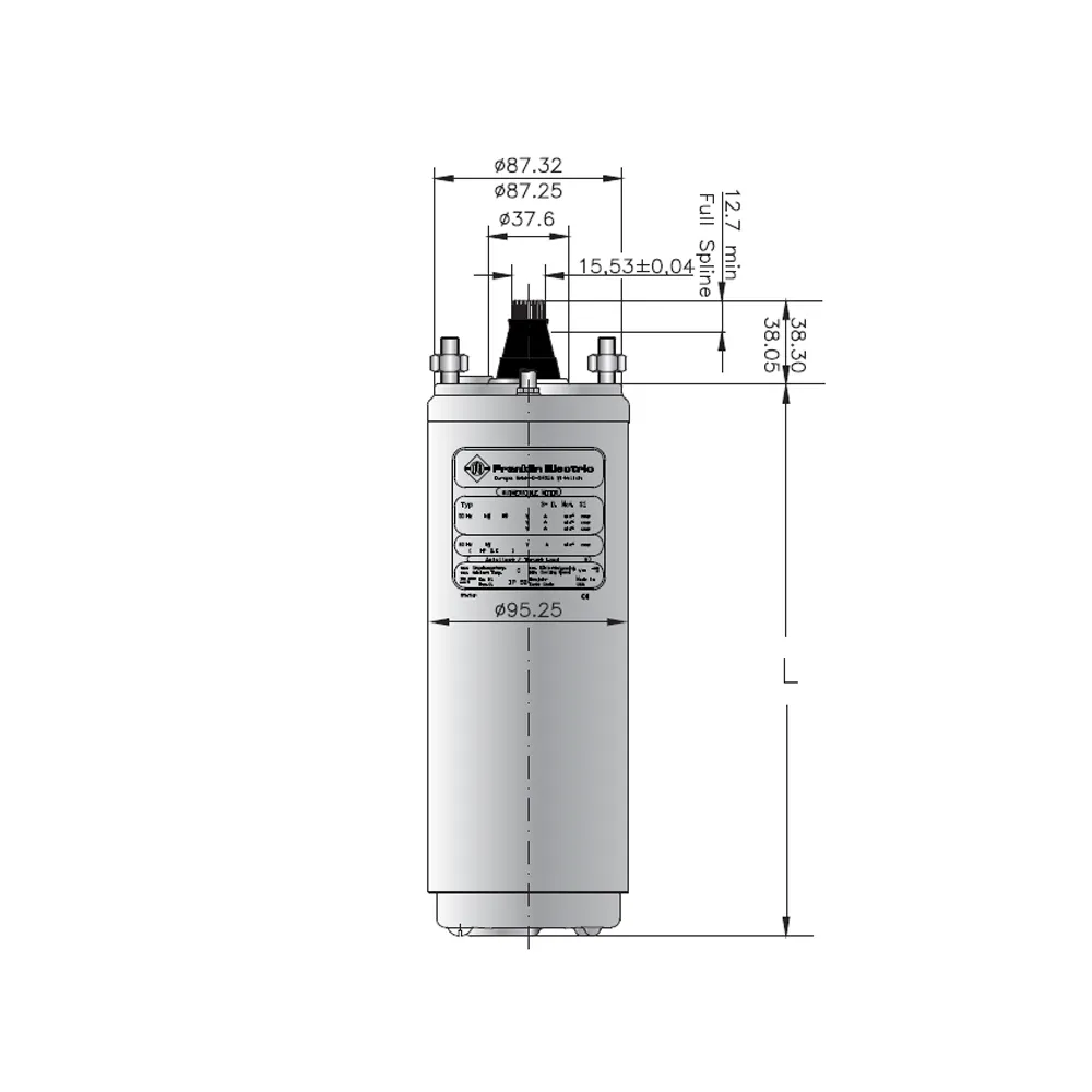 Электродвигатели Franklin (погружные) —  4&quot; 3P-4